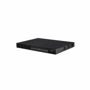 witch ES-3528GP, con 28 puertos Gigabit PoE, ideal para redes empresariales y alta eficiencia en conectividad